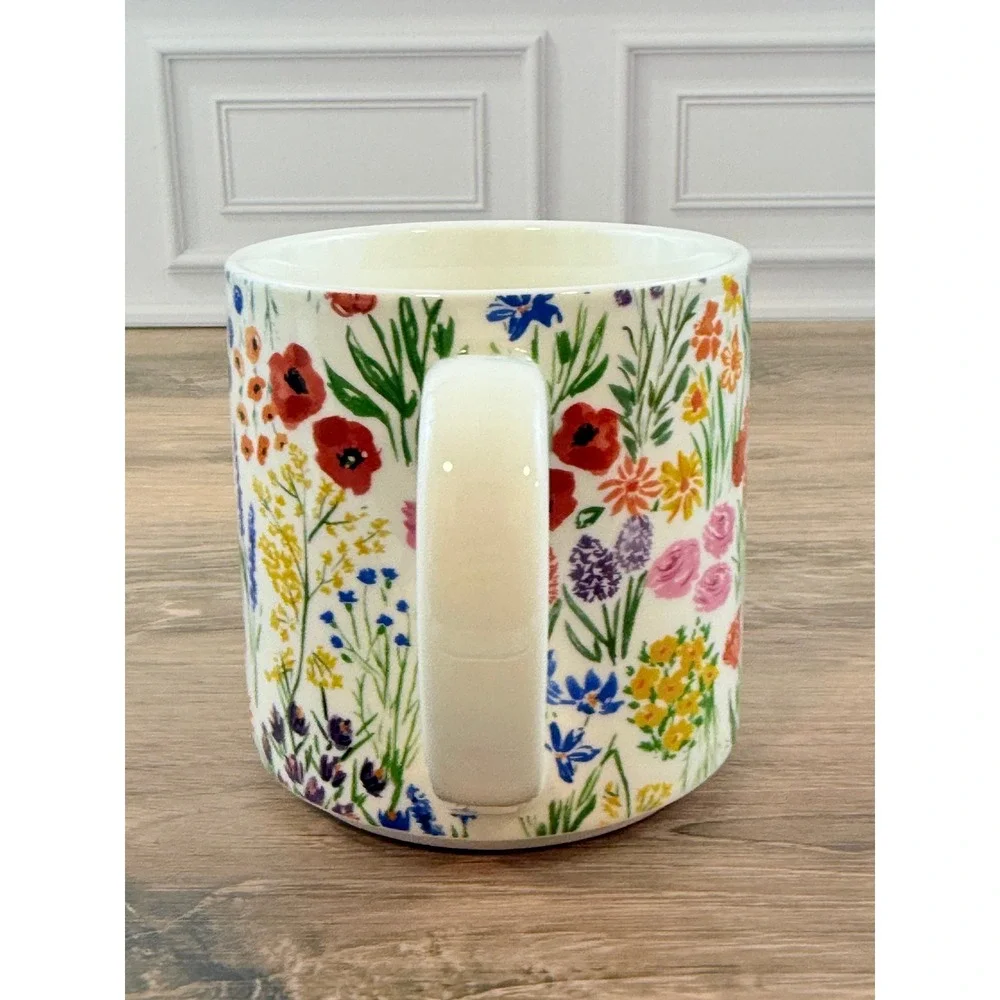 Sur La Table 14oz Floral Mug La Fattoria Toscana Green MINT!